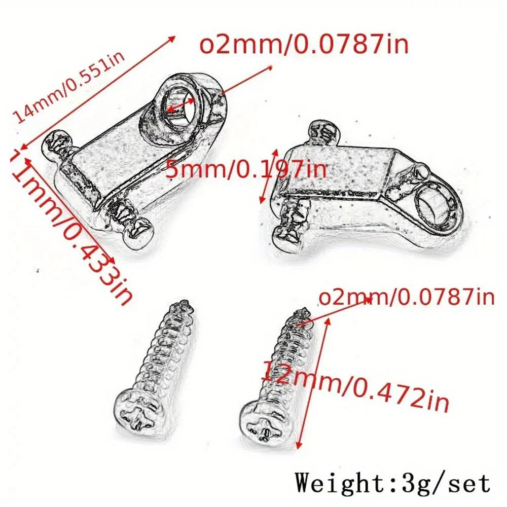 2pcs Electric Guitar String Retainer Pressing Buckle and Holder - Mounting Tree Guide for Improved String Stability - Image 6