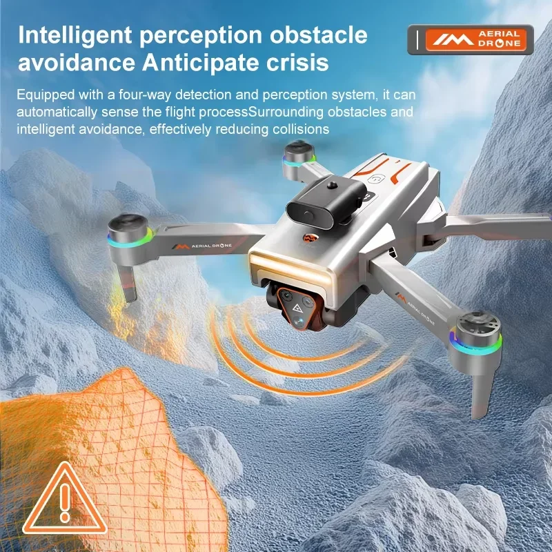 New M4 Professional Drone 8K HD Dual-Cameras Aerial Photography GPS Omnidirectional Obstacle Avoidance Aircraft Kid Chidren Toys