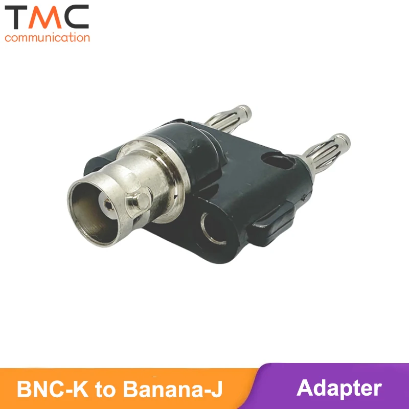 

BNC Splitter BNC Female to 2x 4mm Banana Male Plug Socket Binding Post for CCTV Monitor Camera