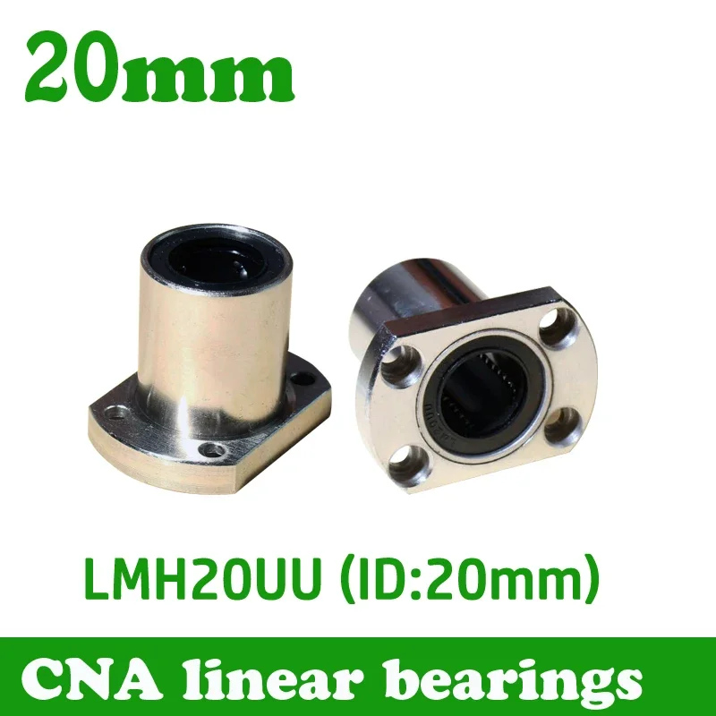 10pcs/lot Free Shipping LMH20UU 20mm Flange Linear Bearing CNC Linear Bush LMH20