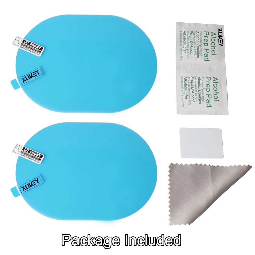 Rearview Mirror Visor Eyebrow Cover Film Anti - Fog Anti - glare Protect Rainproof Sticker Enhance Appearance Sun Rain Board Kit