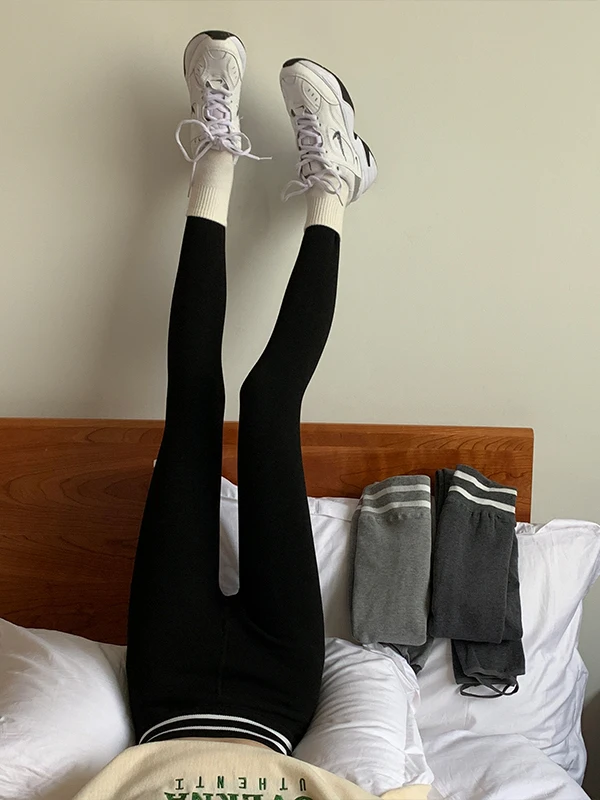 

Женские леггинсы с высокой талией Thiened, длинные брюки для похудения, осень-зима, новые повседневные сценические шорты больших размеров, бот