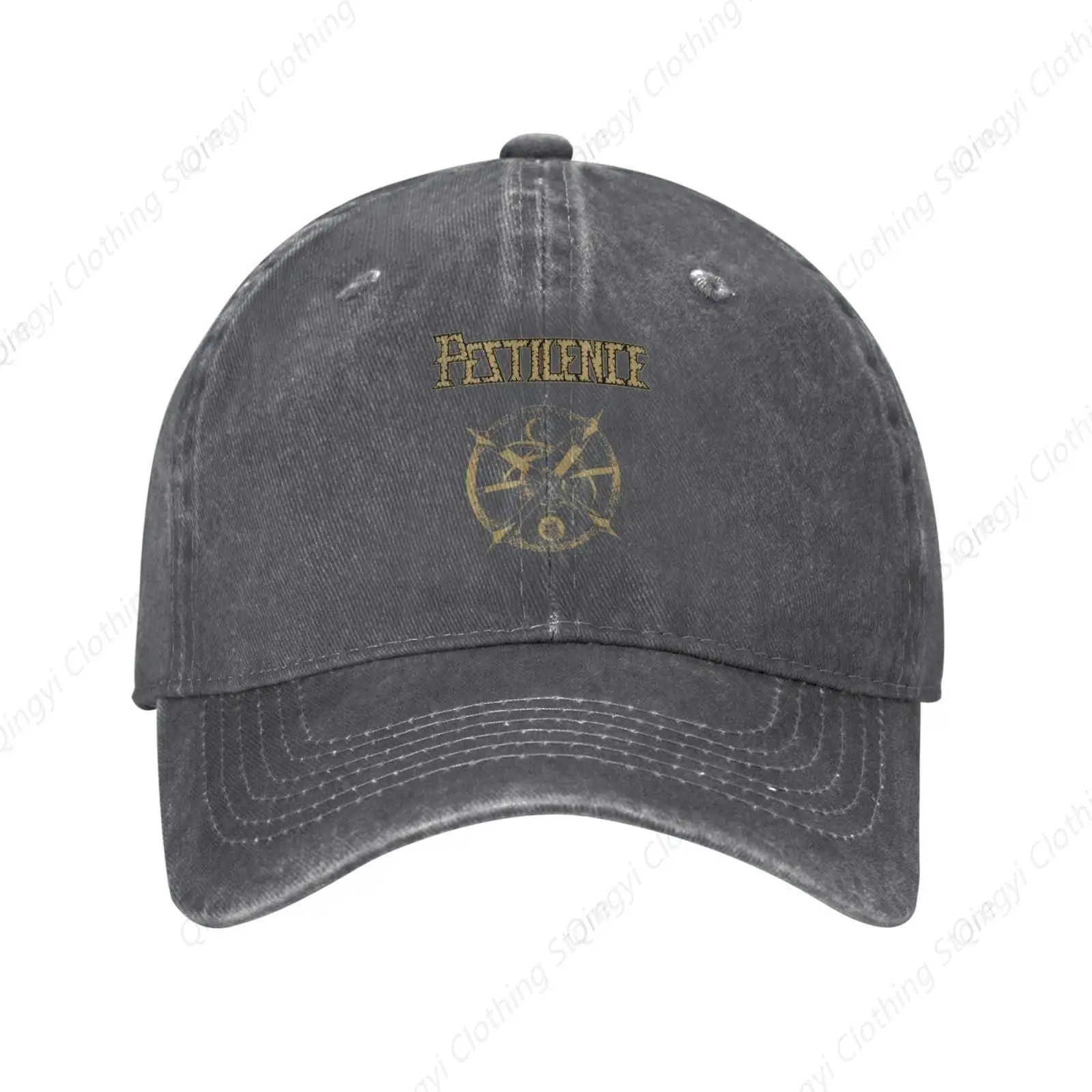 

Pestilences Cowboy Hat Vintage Washed Baseball Cap Unisex Cotton Truck Hats Adjustable Casquette Dad Caps Deep Heather