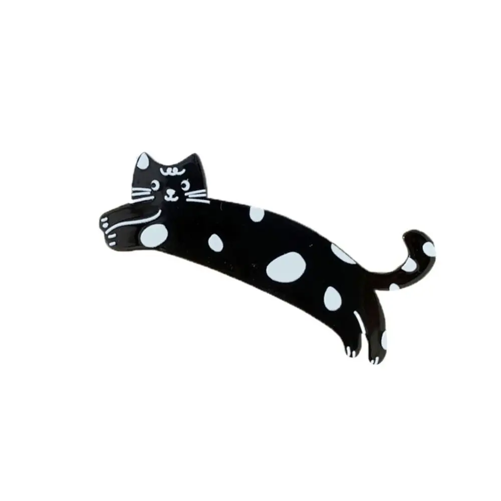 Korean Cute Cartoon Cat Acetic Acid Hair Clip Acrylic Side Clip Pet Duckbill Clip Colorful Hairpin