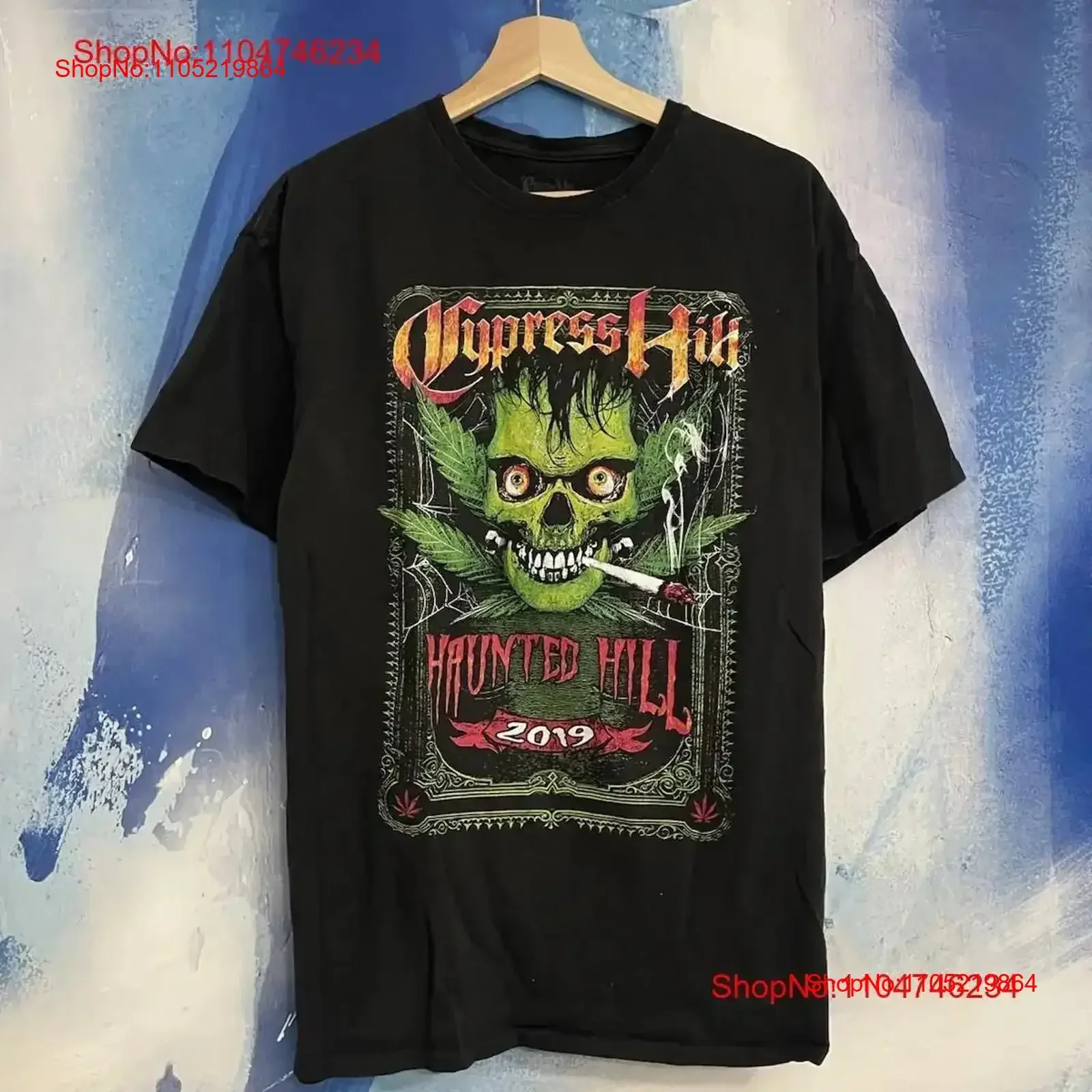 

Cypress Hill Haunted 2019 Tour T Shirt Mens Size XL Halloween Rap vintage Washed Soft streetwear Stretched Casual vintage