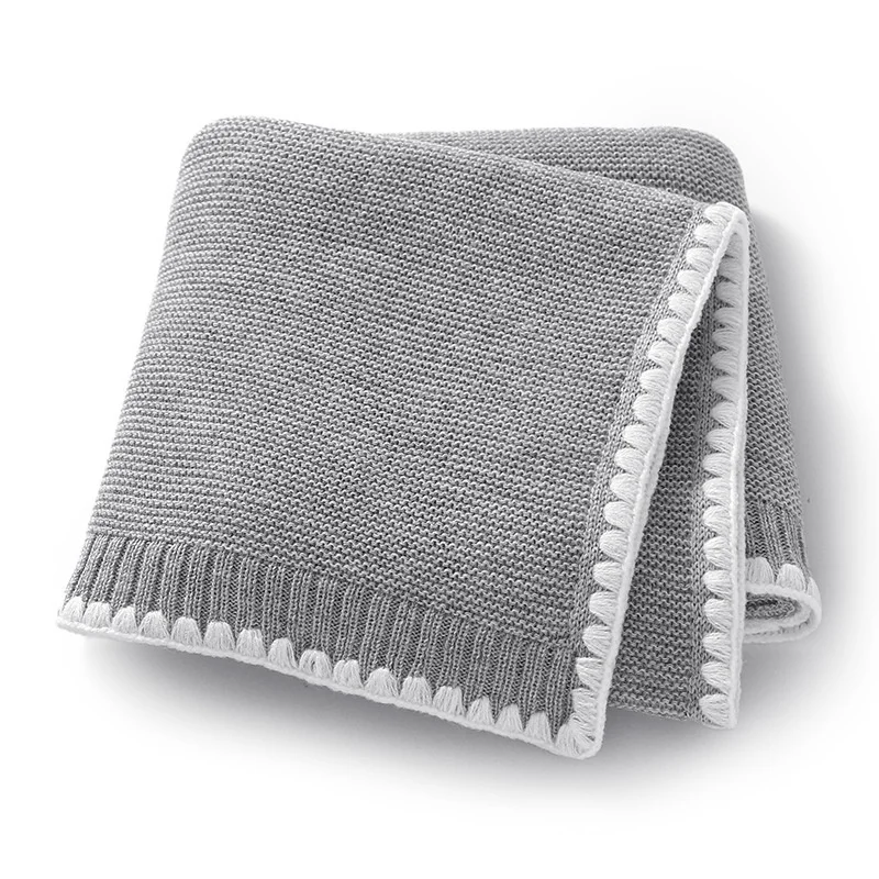 محبوك الطفل بطانية لحديثي الولادة بنين بنات طفل قماط التفاف البطانيات لينة الطفل تلقي بطانية للفراش سرير لحاف العنصر