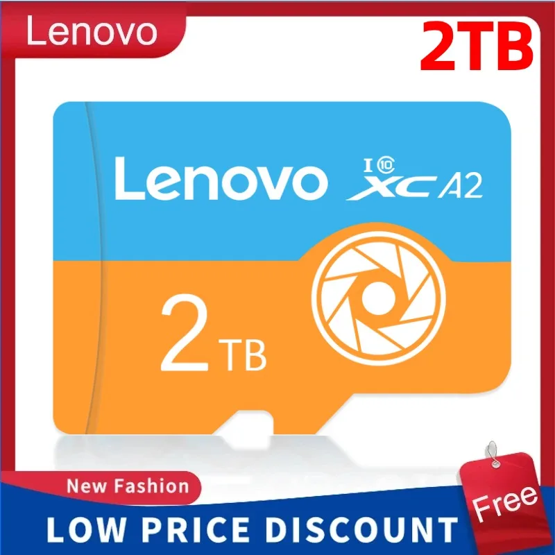 Lenovo-tarjeta microSD U3 para ordenador portátil, tarjeta de memoria de 1TB, 256GB, 512GB, UHS-1 de gran capacidad, A1