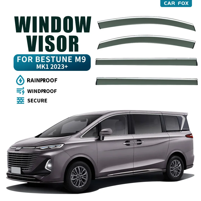 

For bestune M9 Window visor Weather Shield Side Window Deflector Car windshield weather shield Car accessories