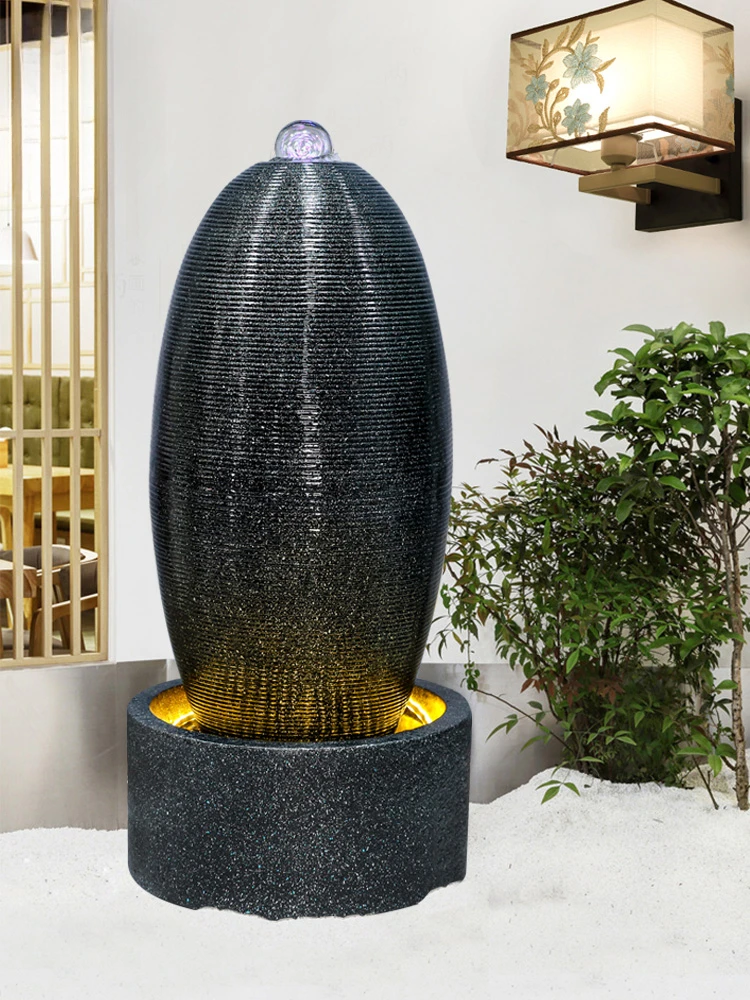 

Fortune Blessing Eggs, Flowing Water, Floor Fountain, European-style Living Room,Feng Shui Wheel, Indoor Water Feature