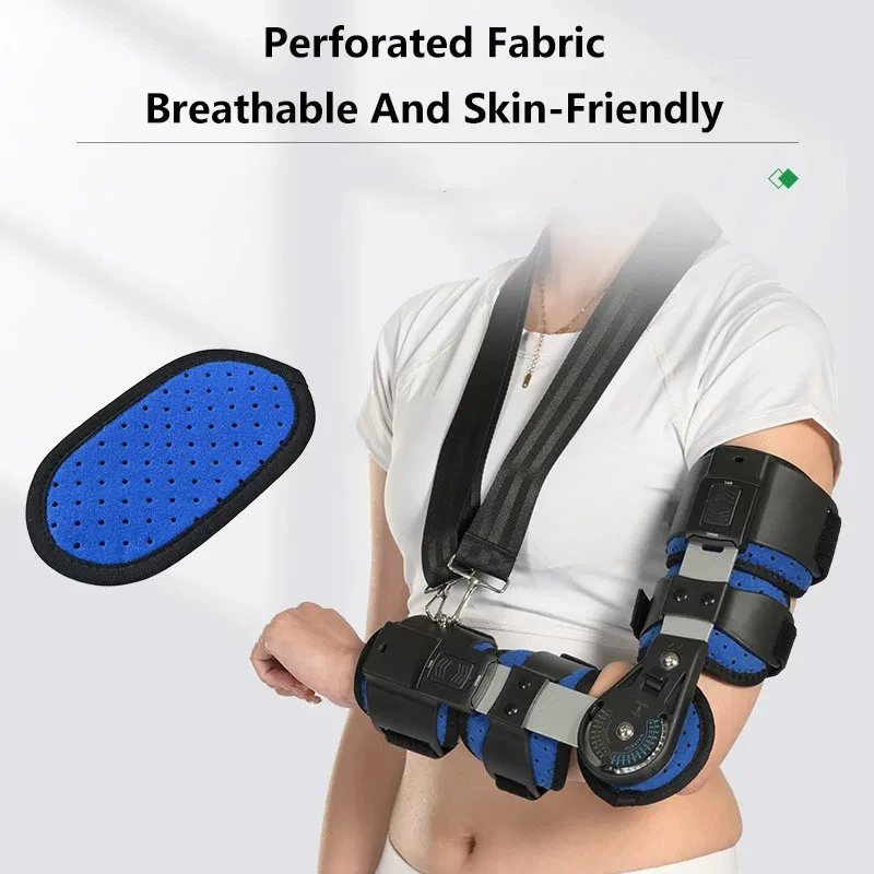 

Elbow Brace Hinged Adjustable Elbow Brace Post OP Elbow Brace Arm Injury Recovery Lightweight And Breathable