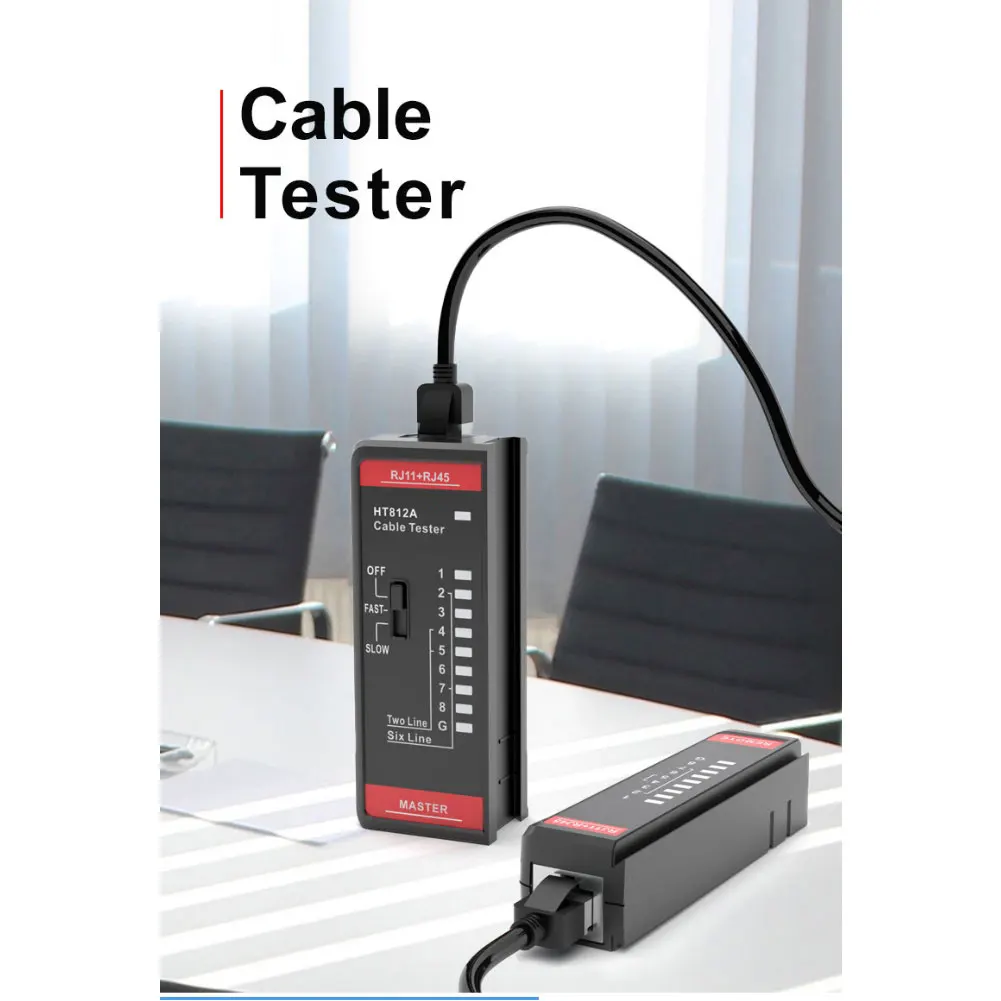 

For Wall-mounted Port Testing Network Cable Tester Phone Line Tester Accurate LAN And Phone Line Testing Short Circuit Detection