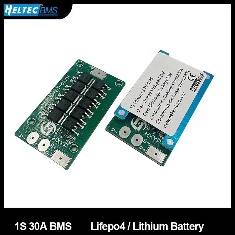 Płytka zabezpieczająca BMS 1S 30A 3.2V 3.7V do akumulatorów 18650 Lifepo4, pojedyncza ogniwo, zabezpieczenie przed przeładowaniem/rozładowaniem