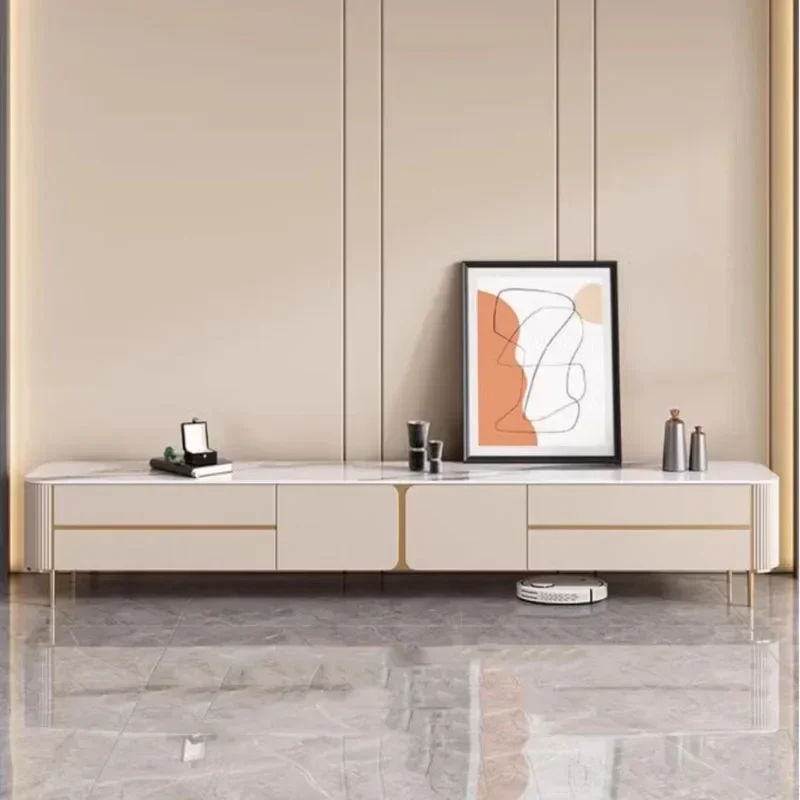 

Luxury Furniture Modern Tv Console Cabinet Entertainment Center Comfortable Living Room Decoration Display Rattan Complete