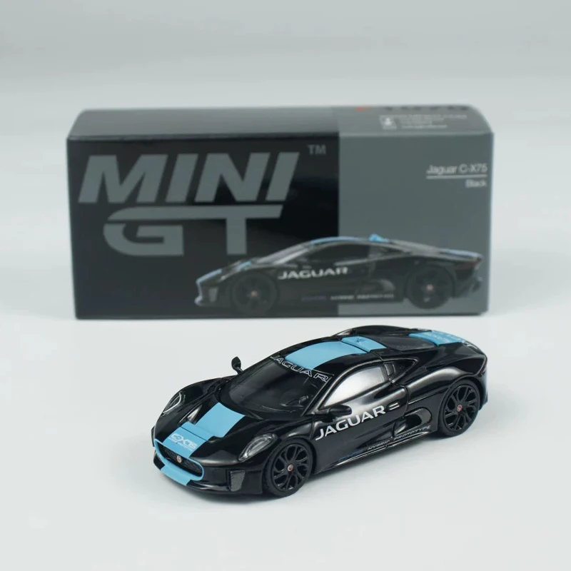 

MINIGT В наличии 1070 1:64 CX75 Jaguar Black, литая под давлением модель автомобиля, коллекция игрушек