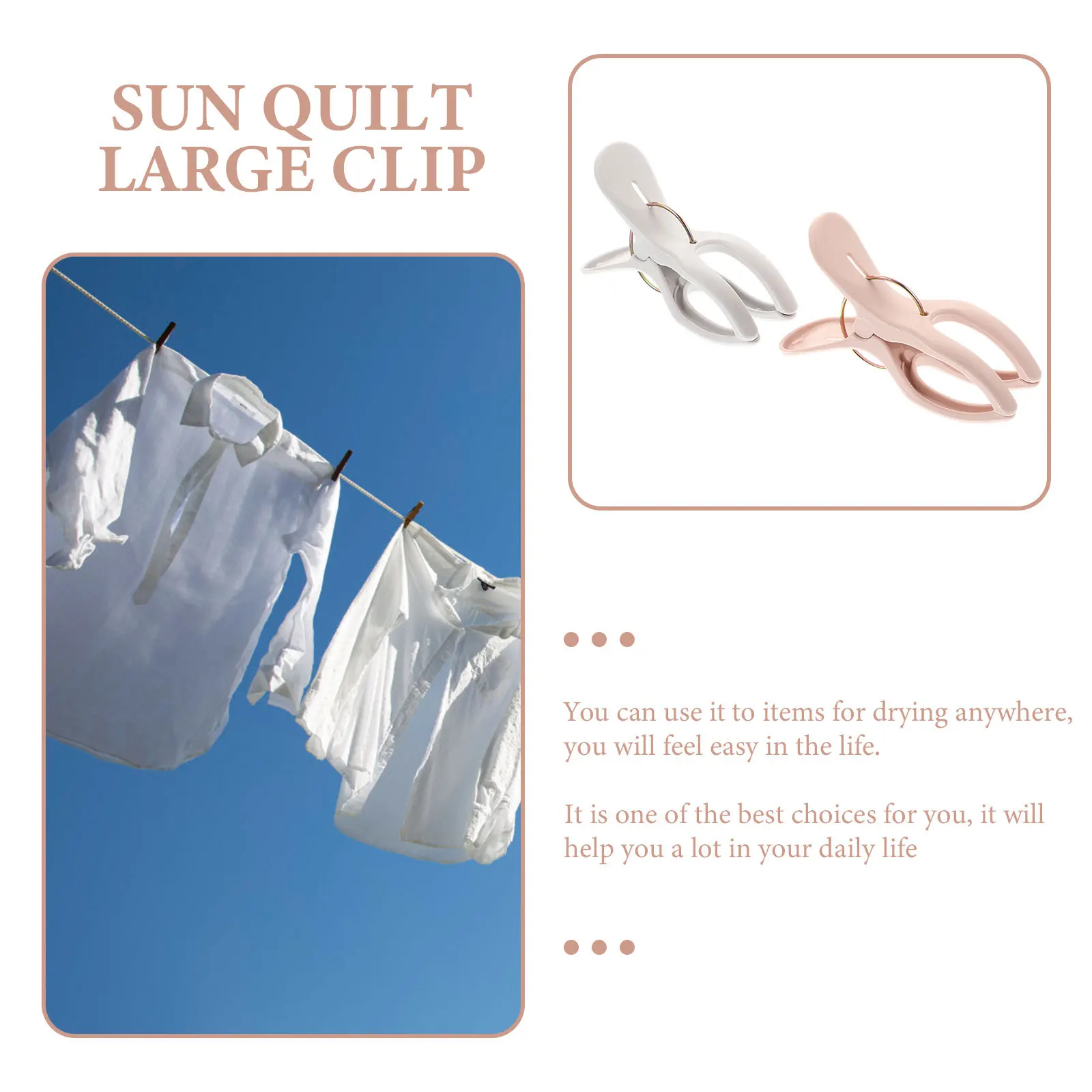 

12pcs Large Clip Fixing Holder Windproof Heavy Duty Quilt Drying Hanger For Towel Sheet Blanket Beach Chair Clothes Drying