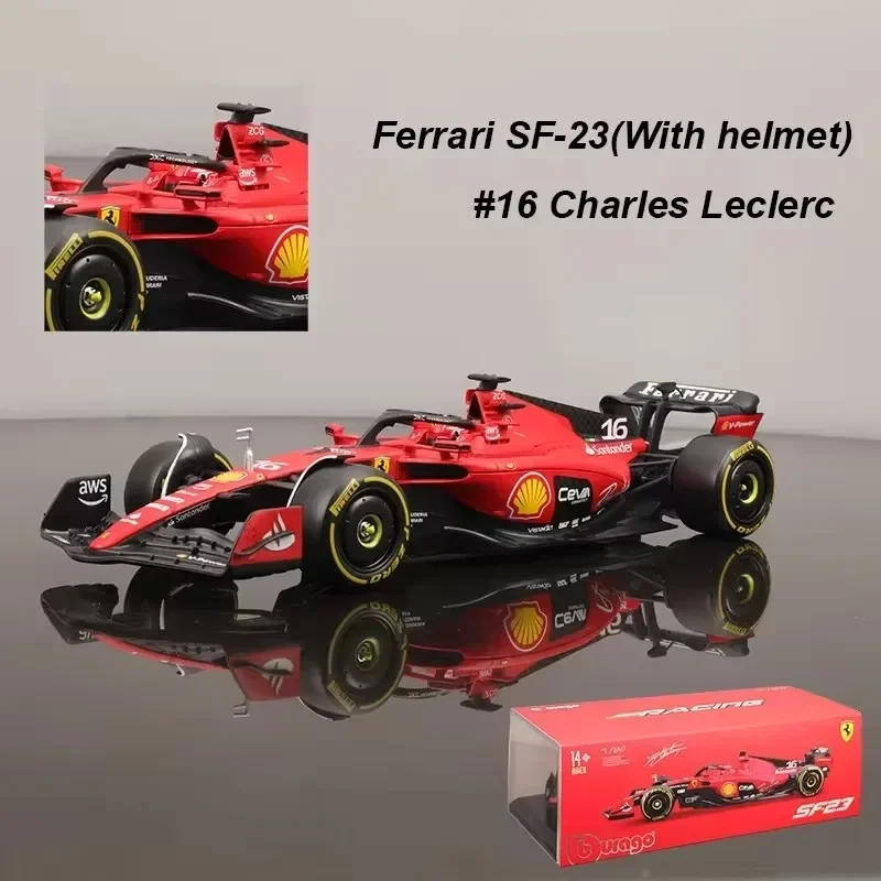 میں اسٹاک 1:24 2023 Bburago F1 Miniature Ferrari Sf23 Red Bull Rb19 Amg Benz W14 Alloy Miniature Diecast ماڈل کرسمس کڈ گفٹ