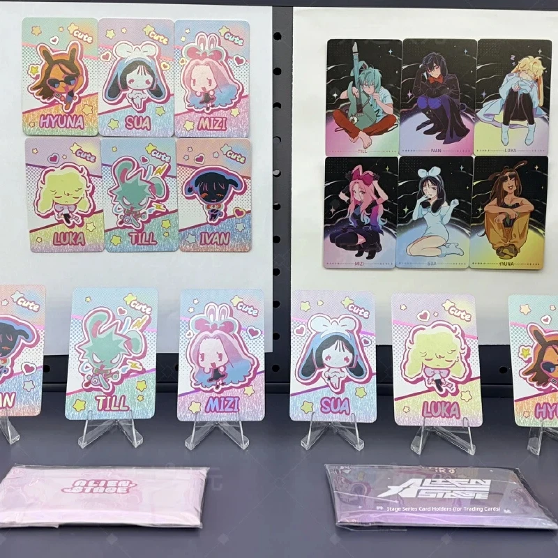 In Stock Genuine Special-Shaped Stage Rabbit Series Through Card Laser Ticket Collection Small Card Ivantill Animation Around
