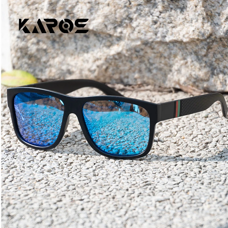 Karos Polarisierte Sonnenbrille, stilvolle Herren- und Damenbrille für Outdoor-Sportarten, Angeln, Fahren, Reisen und Partys mit UV400-Schutz