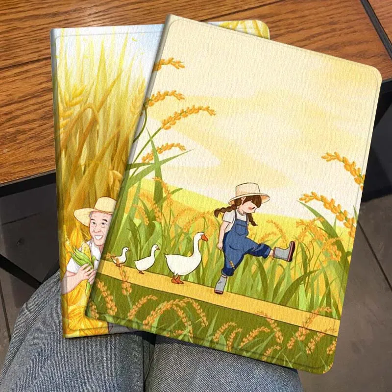 

Чехол для планшета с рисунком Sunset Rice Girl, подарок для Honor Pad 8 V8 9 GT MagicPad 13 3 2 Tab MatePad Pro Air 12 X 12.6, складной чехол для планшета