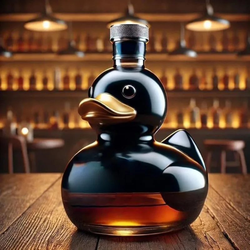 Funny Whiskey Duck Bottle Whiskey Duck Wine Bottle Resin Decanter Gift Decoration Creative Gift Water Container