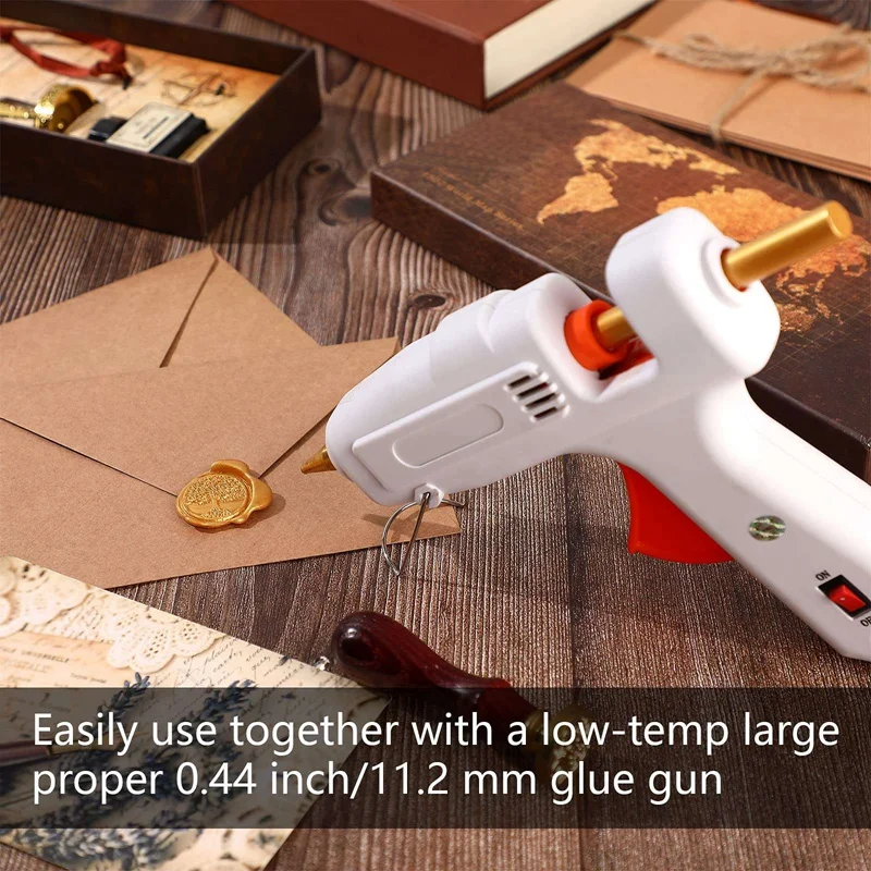 عصي ختم صمغ لختم الشمع ، وذوبان ساخن ، وحروف ، ودعوات زفاف ، وبطاقات أعياد الميلاد ، 40 صولًا