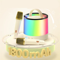 BlitzMax Mini Karaoke Machine Karaoke Speaker with 2 Wireless Mic bluetooth Karaoke Singing Speaker for Kids Birthday Gifts