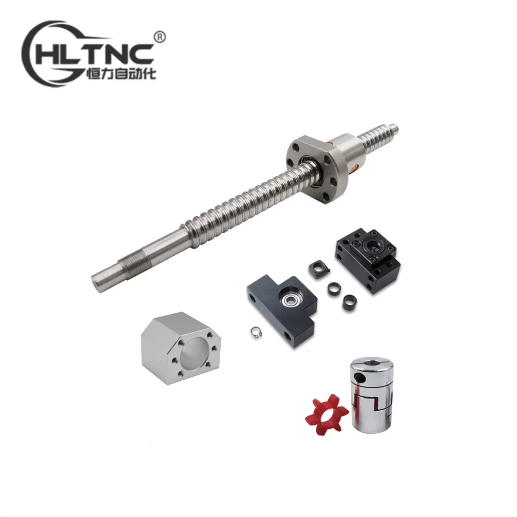 

SFU1204 Длина шарикового винта 100/200/250/300/350/400/500 мм Одинарная шариковая гайка + BKBF10 + корпус гайки + муфта для ЧПУ