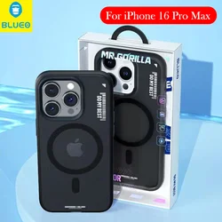 BLUEO Magnetic Case For iPhone 16 Pro Max Wireless Charging Back Cover Case for iPhone 16 Plus PRO MAX
