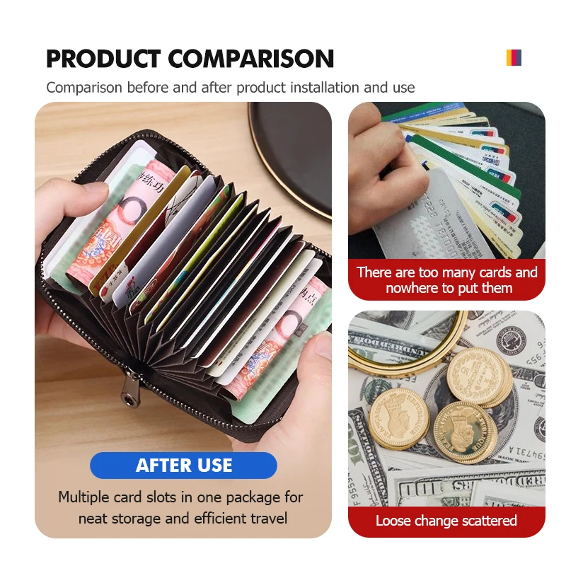 For BMW Car Logo Card Holder Coin Wallet ID Card Driver License Organizer Holder 1 2 3 5 7 Series X1 X2 X3 X4 X5 X6 G20 G30 G11 view 4