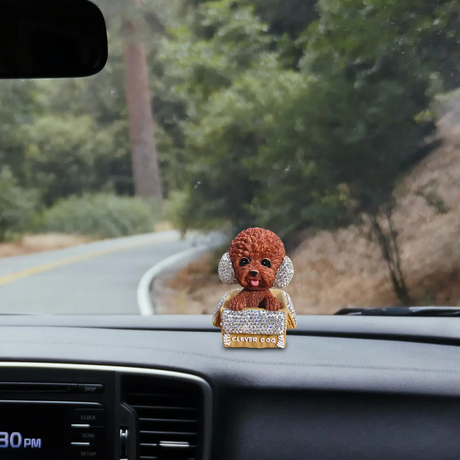 Car Dashboard Shaking Head Dog, Crafts Bobblehead Figures for Car Interior Dashboard