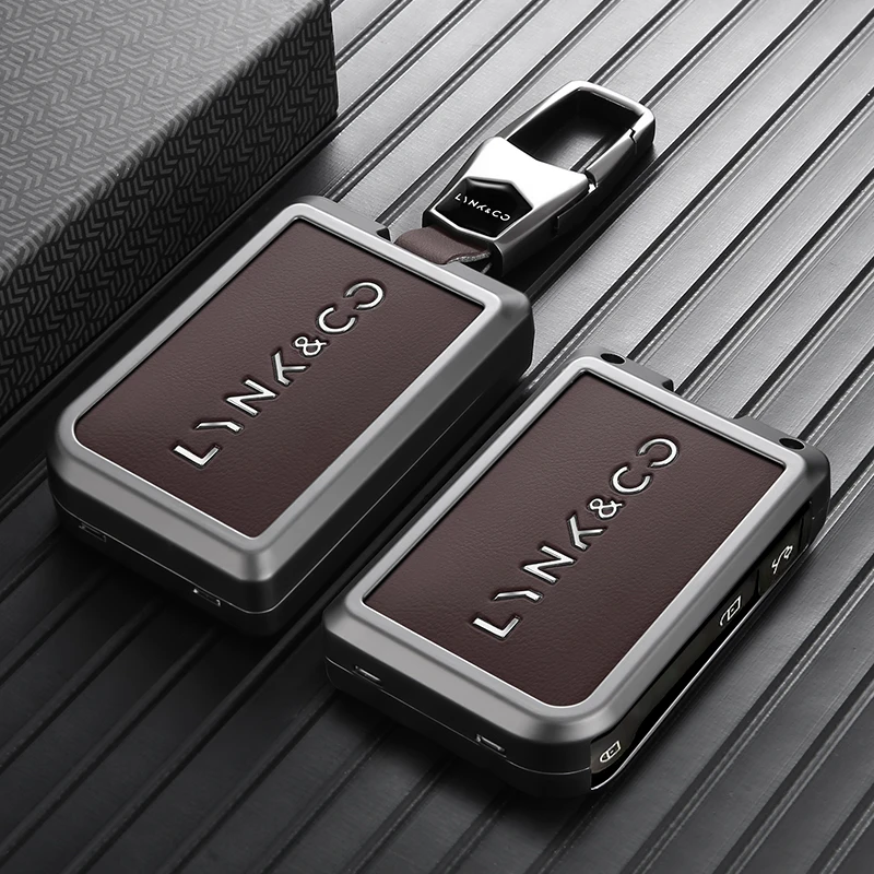 

Zinc Alloy Car Remote Key Case Cover for Lynk&Co 01Phev 0105 06 07Protection Keychain Keyless Set Bag Shell Interior Accessories
