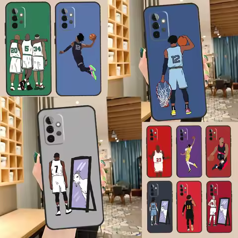 Basketball Player Case For Samsung Galaxy A53 A33 A13 A12 A22 A32 A52 A72 A51 A71 A50 A70 A21S A52S Cover