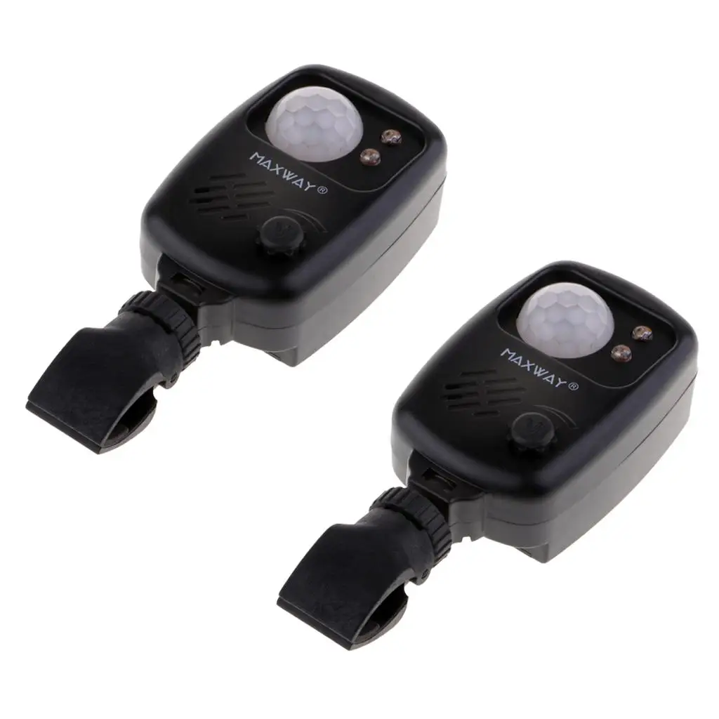 2pcs Sensor Motion Detector Sound Alarm Fr Fishing Camping