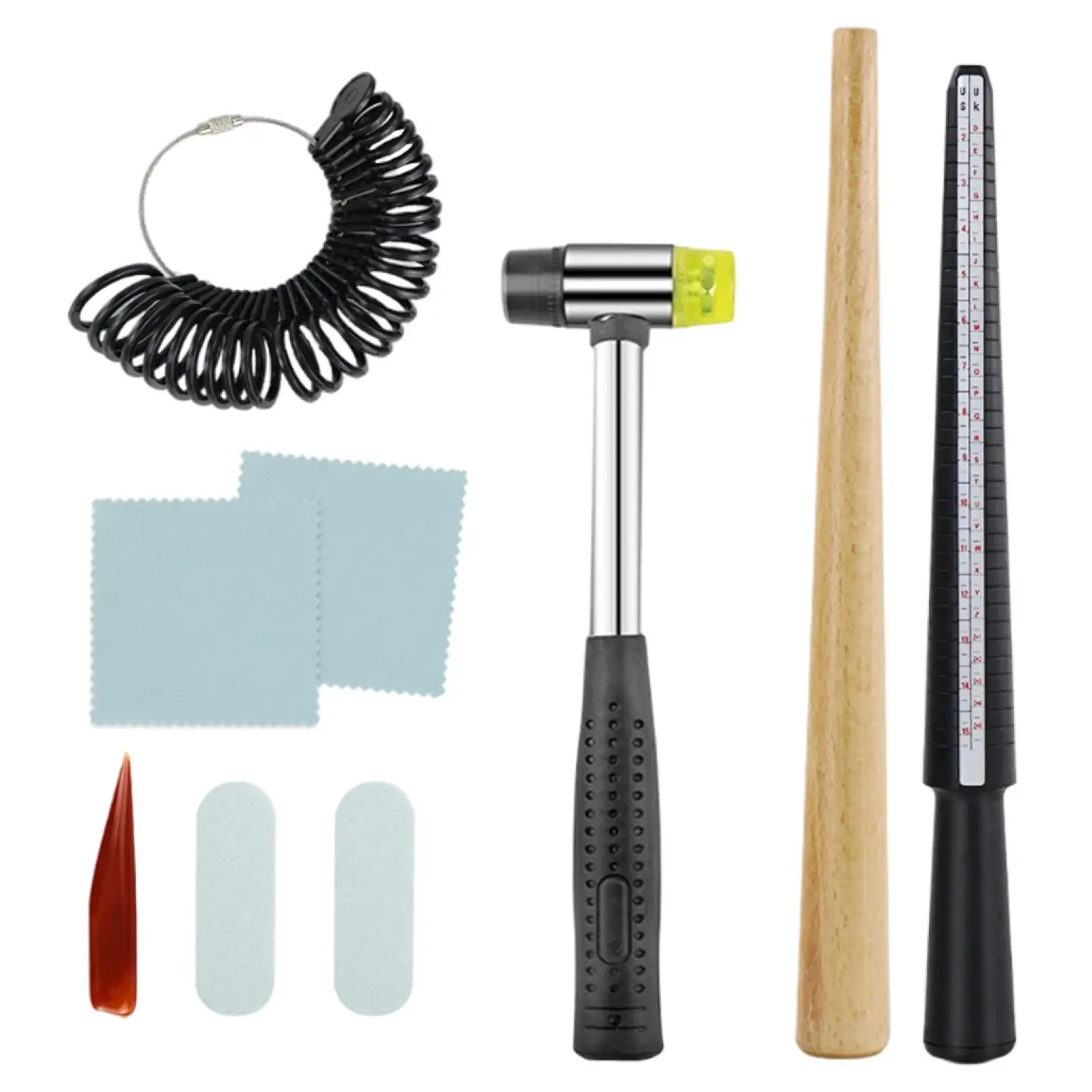 Ensemble d'outils de mesure de calibrage professionnel, équipement de jauge à doigt, 9 pièces