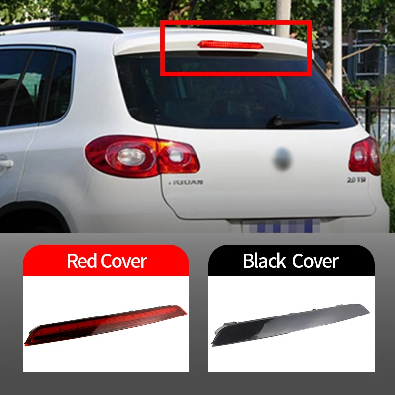 

1PC For Audi Q7 2006-2012 LED Rear 3RD Third High Level Brake Stop Light Red/Smoked Lens High Mount Stop Lamp OEM# 2DA965096