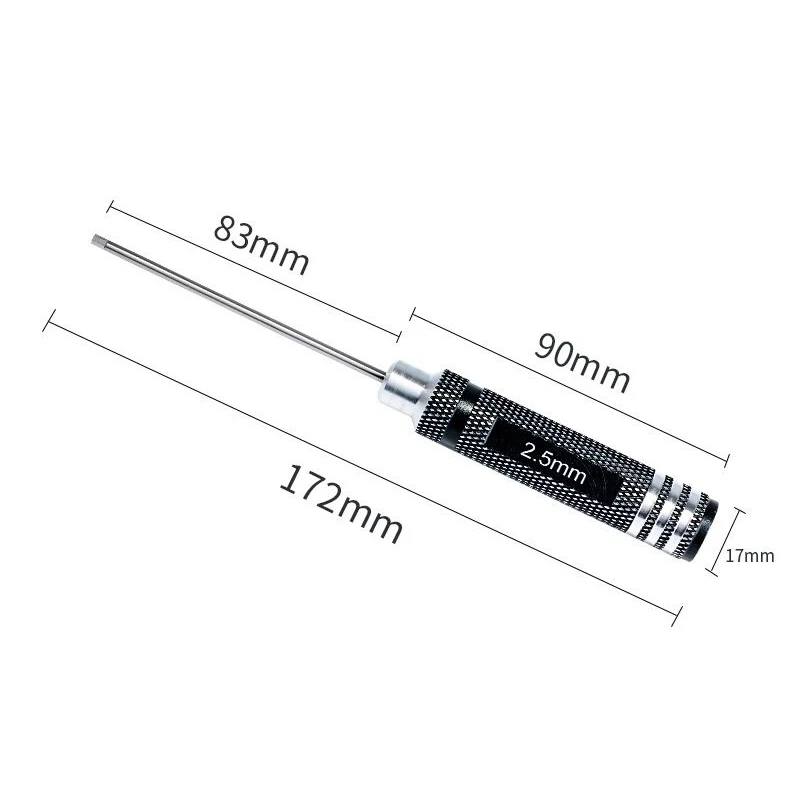 Juego de destornilladores hexagonales de 1,5mm, 2,0mm, 2,5mm y 3,0mm, Kit de herramientas hexagonales para Dron de carreras con visión en primera