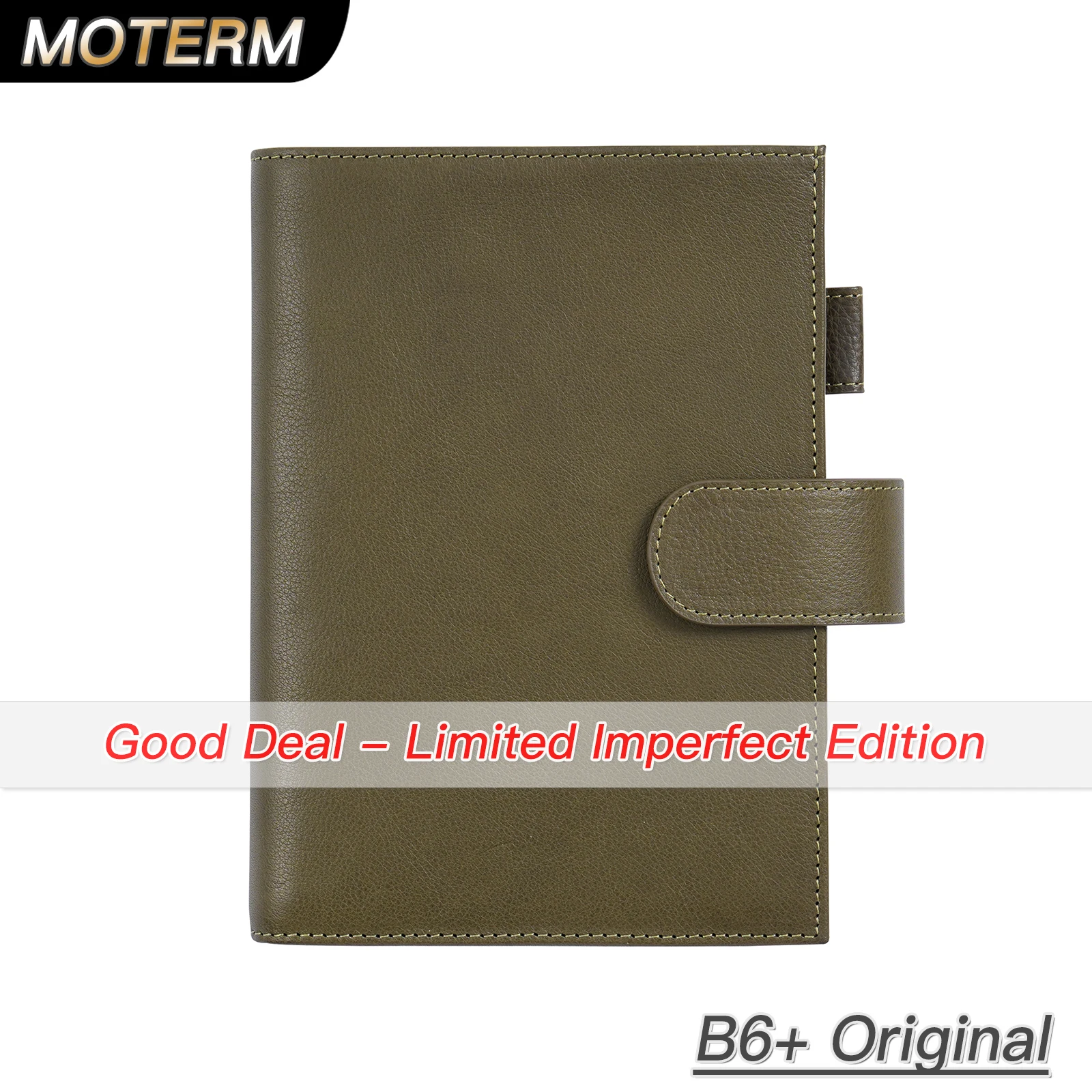Limited Imperfect Moterm Full Grain Vegetable Tanned Leather Original B6+ Cover for B6 Stalogy Notebook Planner Organizer Diary