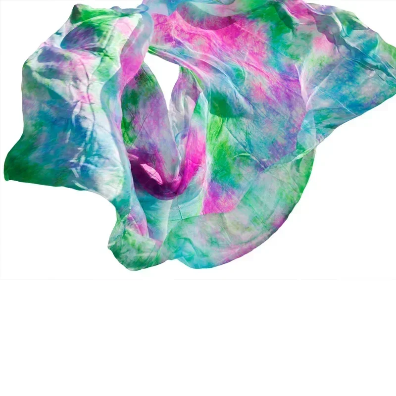 Wizjer do tańca brzucha z prawdziwego jedwabiu, tanie wizjery taneczne, hurtownia kostiumów tari perut, wizjer 250*114cm, mix kolorów