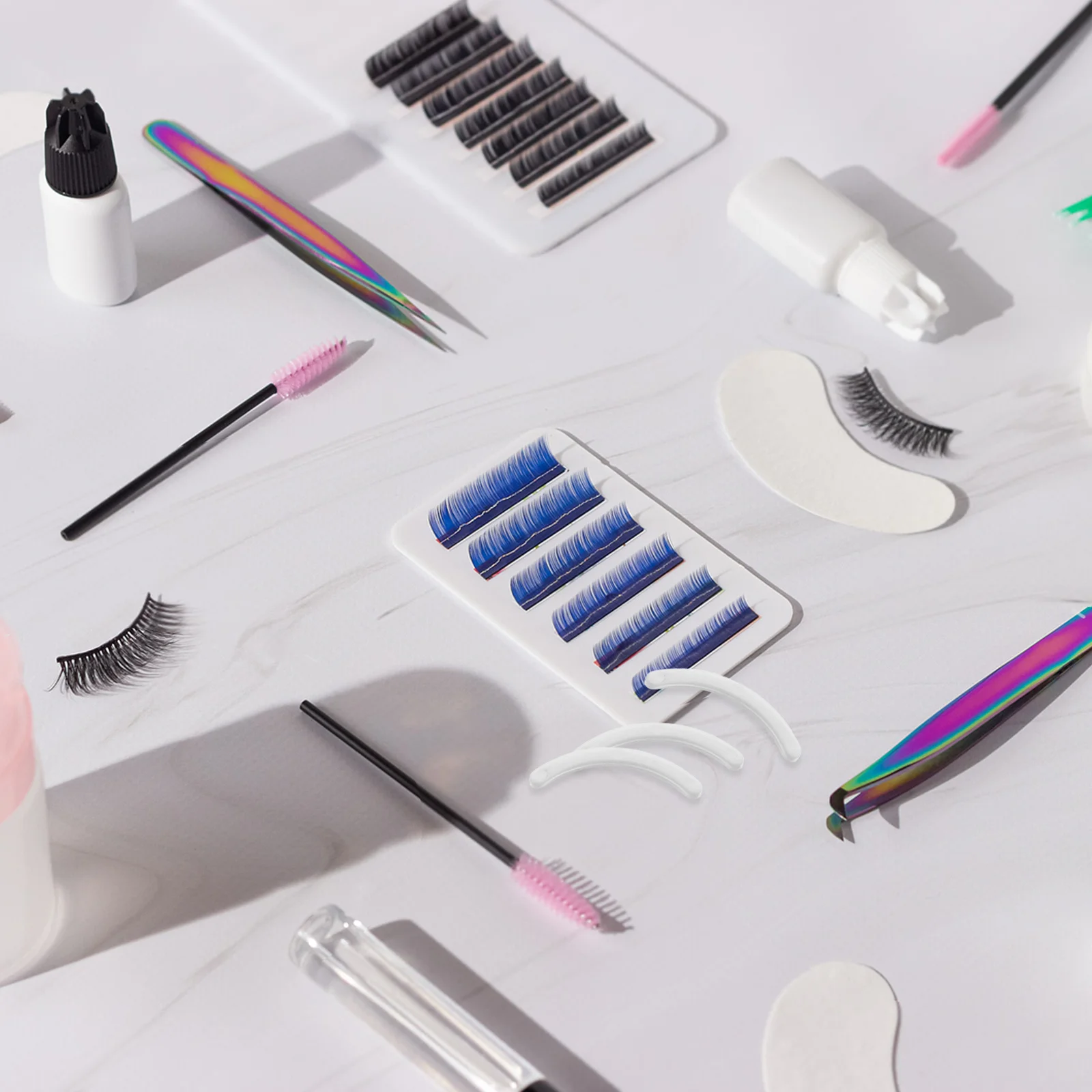 

11Pcs Eyelash Pattern Strips Hard ABS Lash Grafting Tool for Professional and Beginner Lash Extension Practice