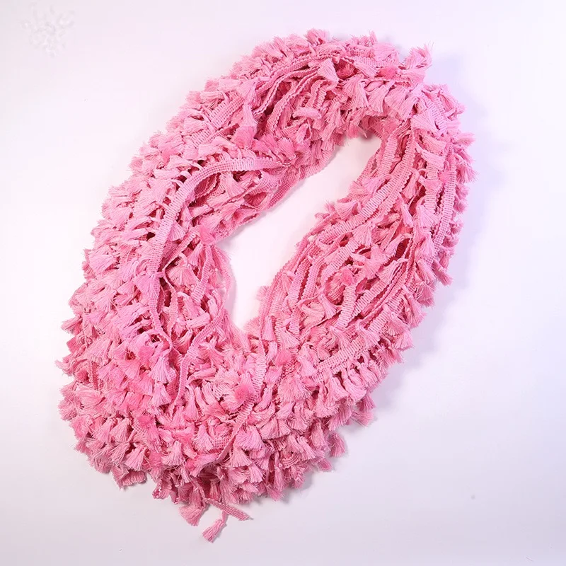 5Yards Tassel Lace Ribbon Fringe Lace Trims DIY Wedding Party Latin Dress Fabric Handmade Sewing Curtain Clothes Accessories