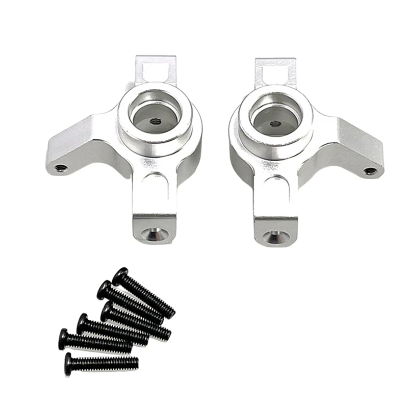 Для MJX 14301 14302 RC 1/14 модель автомобиля с дистанционным управлением металлическая модернизация сменная чашка рулевого управления серебристая