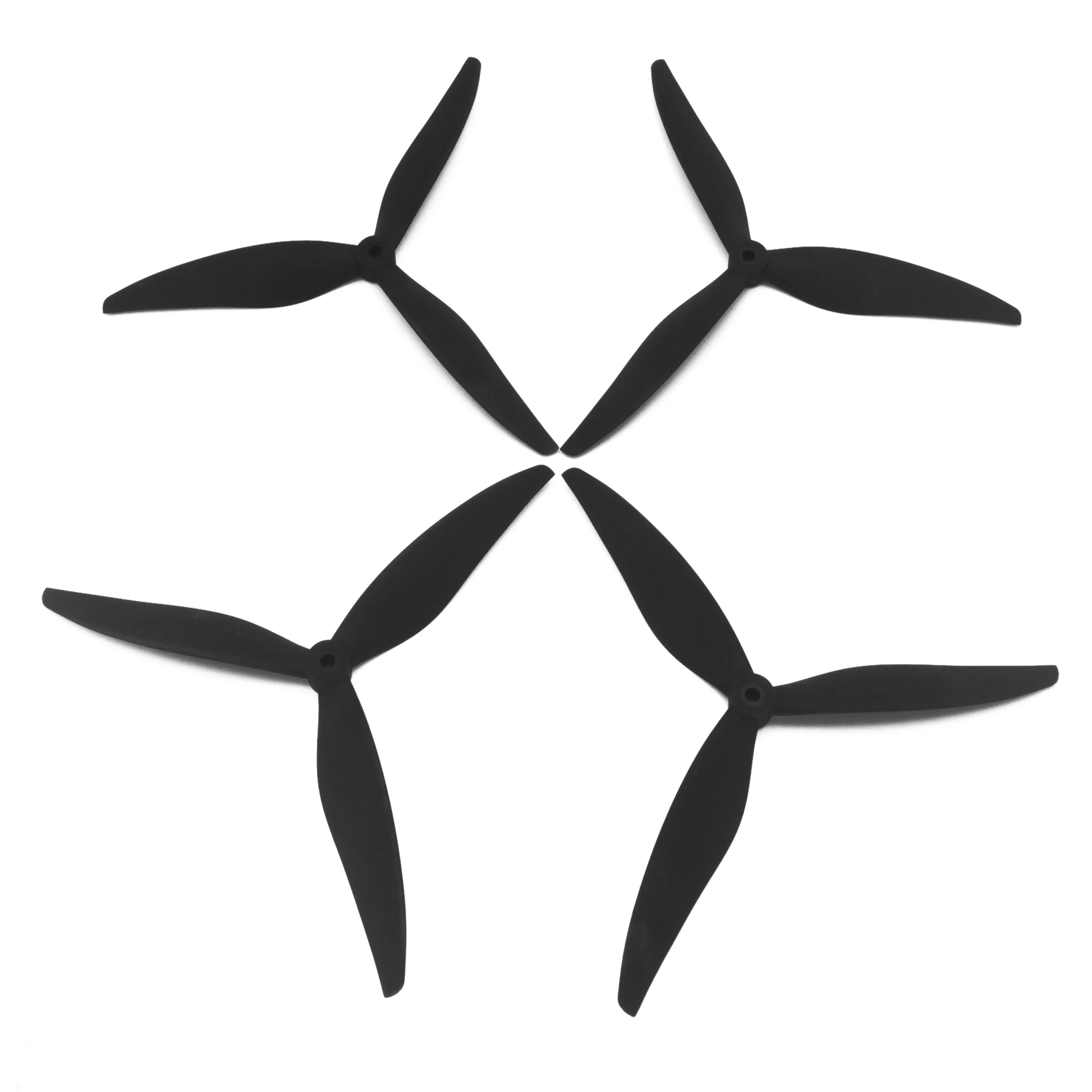 2 pares NEEBRC 8040 8X4X3 hélice CW CCW de 3 aspas 8 pulgadas fibra de vidrio nailon bajo ruido para Dron FPV multicóptero avión Accesorios