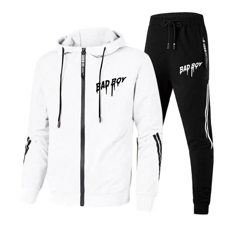 Men\'s Tracksuit Hot Sales Parkas Coat Sweatpants Two Piece Set Travel Hoodies Casual Sweatshirts Men Suit Daily Fashion Clothing