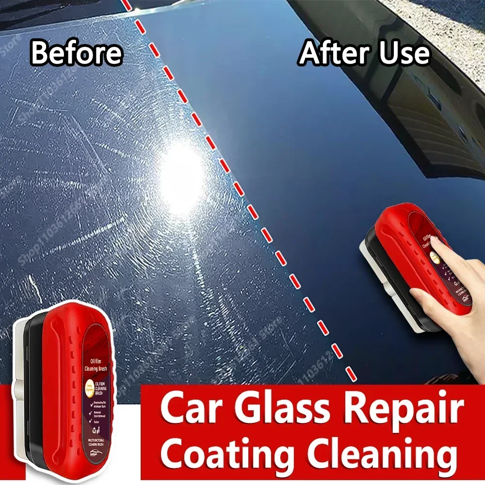 Car Glass Coating Oil Film Clean Brush Rearview Mirrors Anti-fog Rain-proof  Windows Cleaning Glass Repair Lamp Polishing Agent