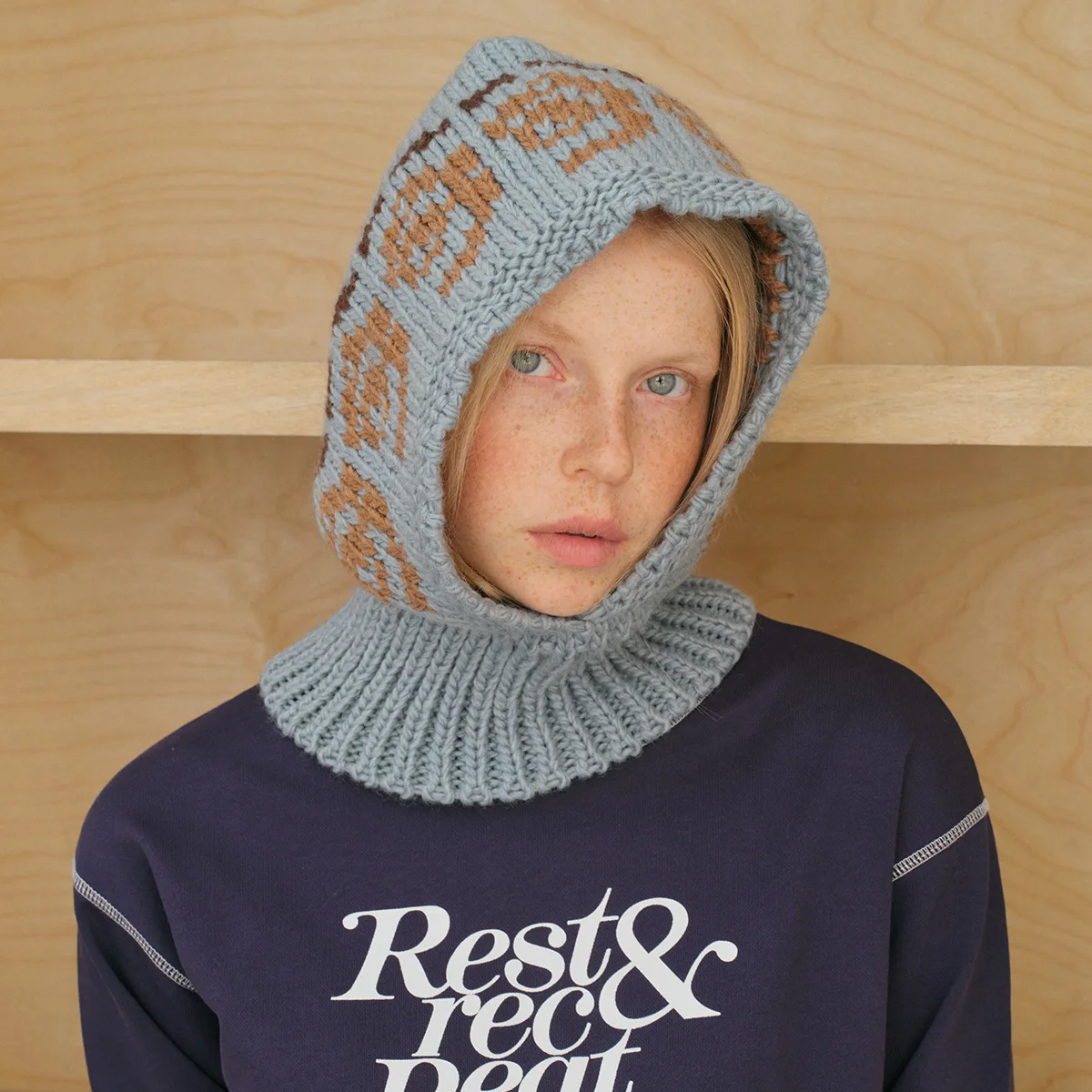 Y2k Frauen Gestrickte Sturmhaube Winter Outdoor Unisex Männer Warme Gehörschutz Schal Wolle Pullover Snood Hut Kragen Motorhaube