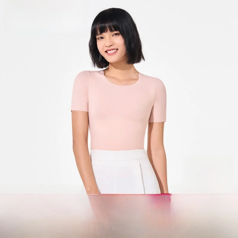 aimix-ladies-ort-sve-pure-color-semplice-pulito-comodo-oulder-bared-top-ad3508-abbigliamento-casual-per-la-casa-nylon-spandex