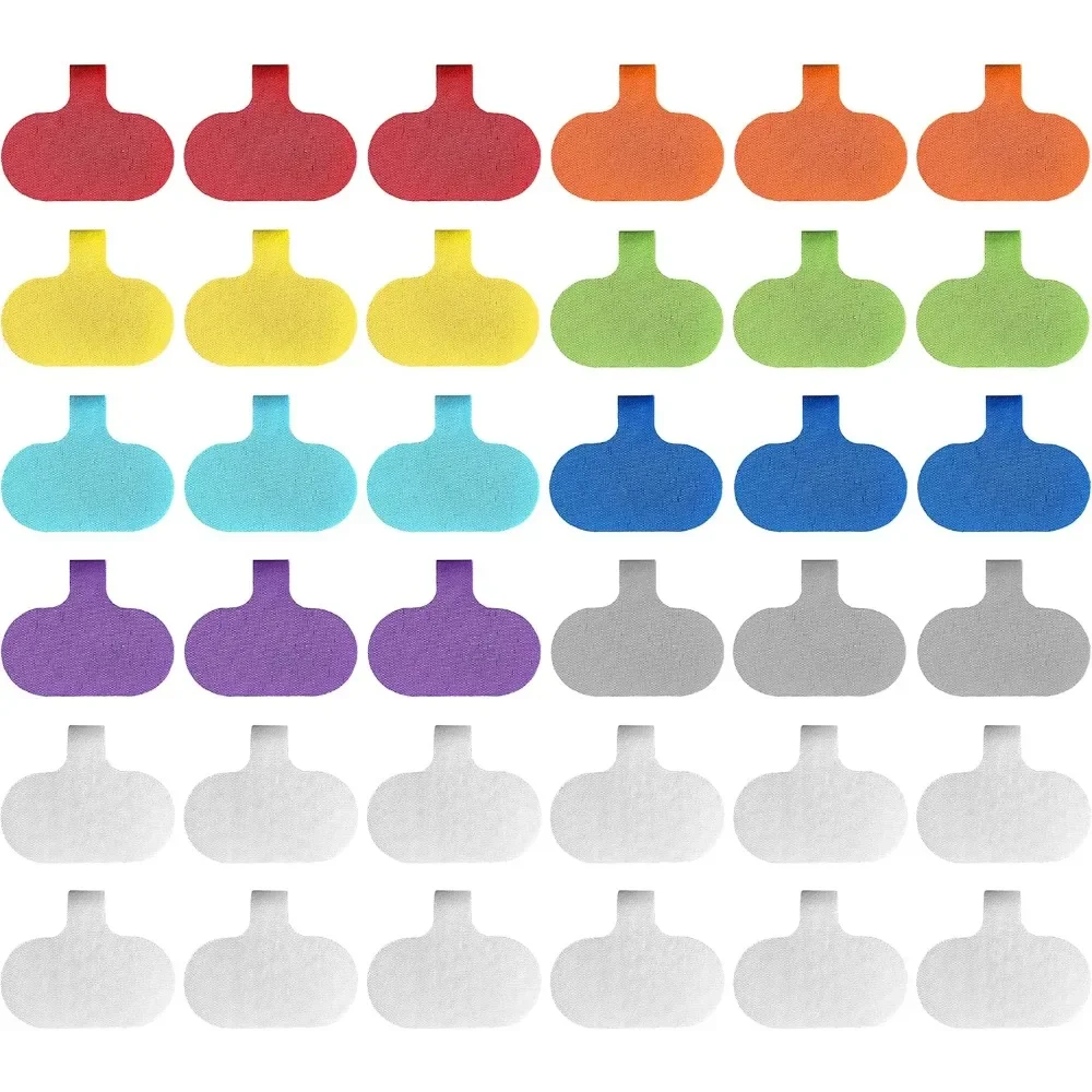 5/8PCS Cable Labels Tags Colorful Waterproof Cord Labels Tags For Wire Labels Self Adhesive Tear Resistant Cable Management