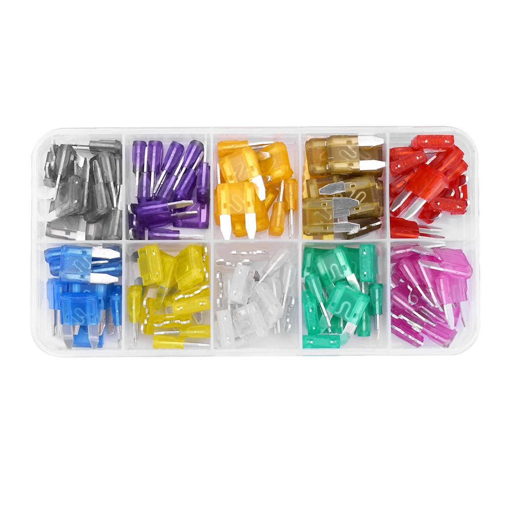 120PCS Mini Fuses for Cars Blade Automotive Fuse Car Kit Fuse Set Truck Accessories 2A/3A/5A/7.5A/10A/15A/20A/25A/30A/35A