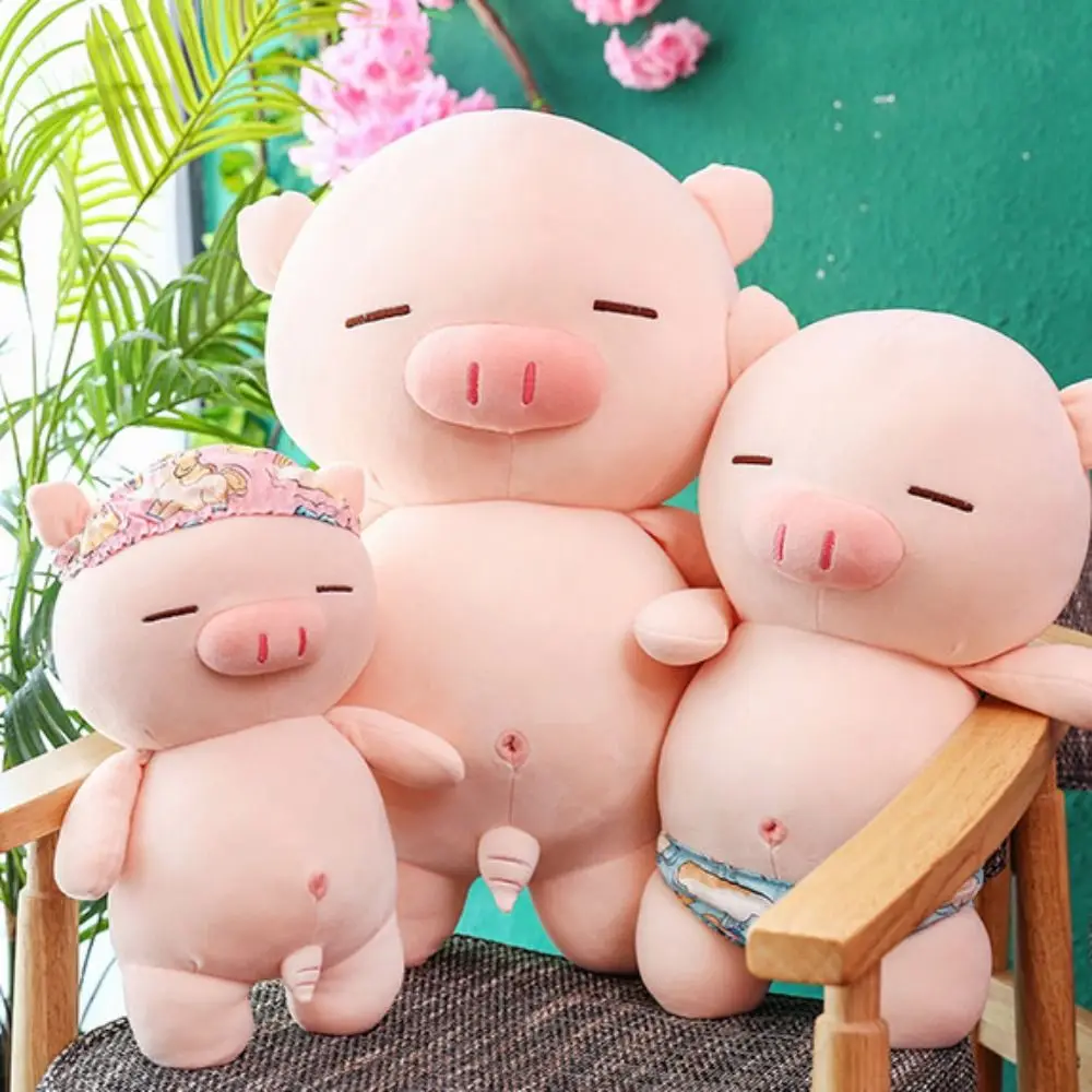 Kąpielówki Rogue Pig Plush Doll Oprogramowanie Miękka świnia plażowa Pluszowe zabawki Różowa wypchana świnia Piggy Wypchane zabawki Lalka ślubna