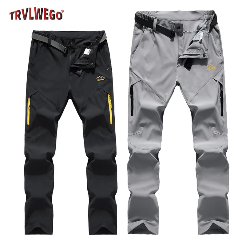 Sommer Herren Outdoor Wander- und Campinghose Elastisch Schnelltrocknend Ultraleicht UV-Schutz Kletter- und Reise-Sporthose